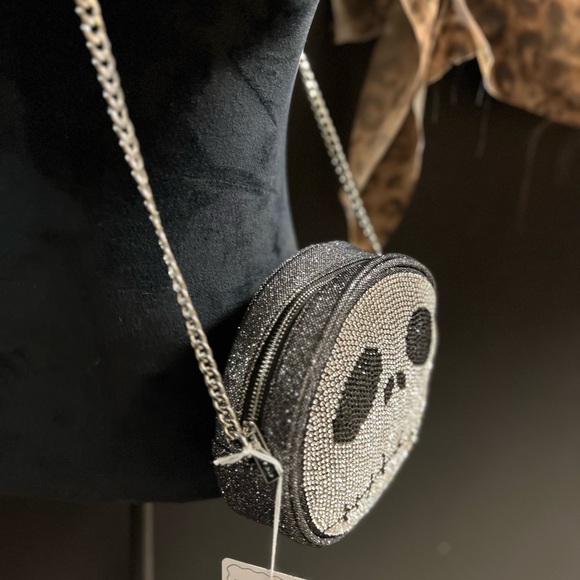 ☠️ 🖤NWT-Disney × Skinny Dip London Jack Skellington Bling Crossbody Bag☠️🖤 - Picture 11 of 12